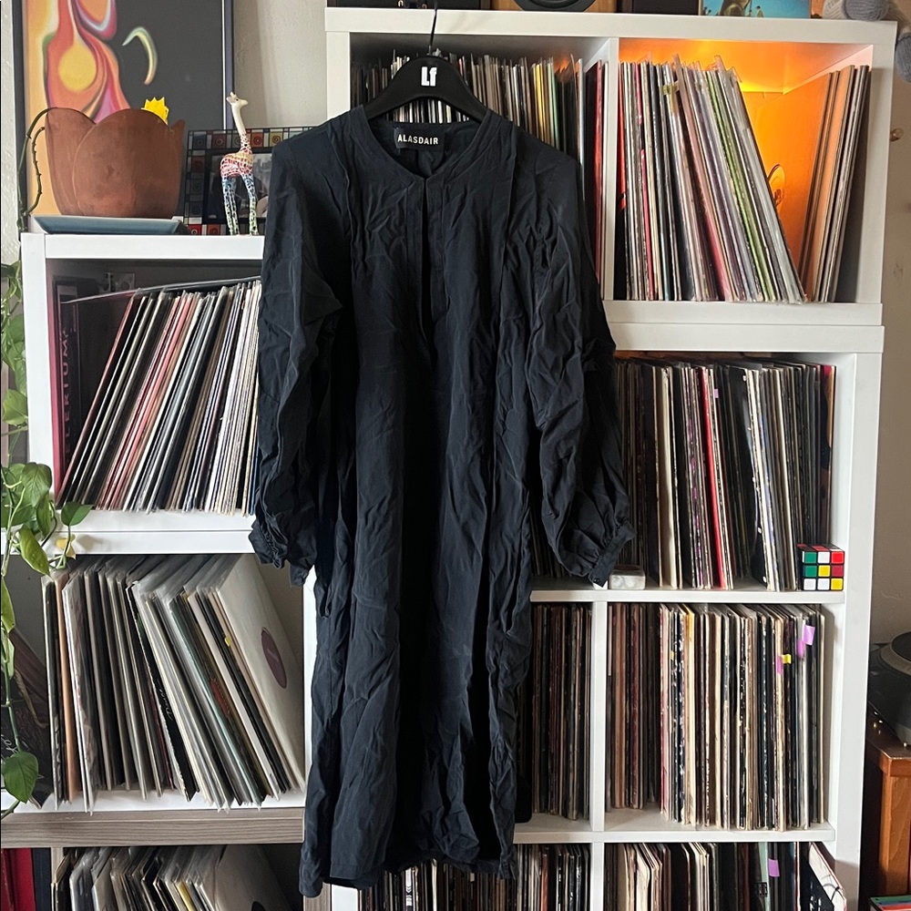 Alasdair Black 100% Silk Modern Dress Minimalist Size S/M